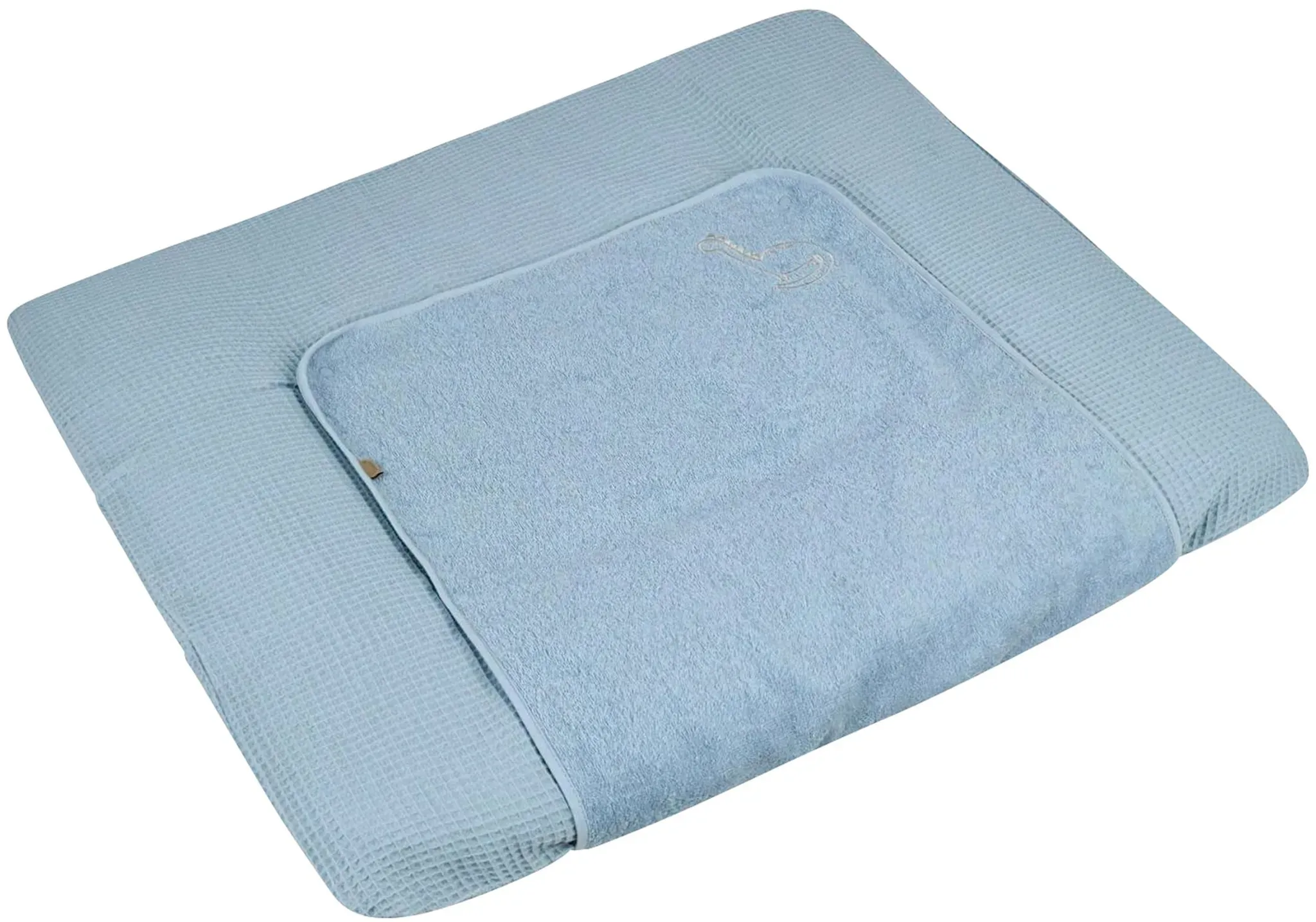 Sterntaler Wickelauflagenbezug Waffelpiqué, blau