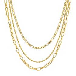 Lulu & Jane Halskette Metall-Legierung in Gelbgold Ketten   Damen