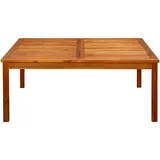 vidaXL Gartentisch 110 x 110 x 45 cm Massivholz Akazie Braun