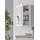 Home Affaire Schlüsselkasten HOME AFFAIRE, weiß, B:30cm H:40cm T:8cm, Leinen, MDF, Schlüsselkästen, Schlüsselkasten, mit Leinenkissen zum Anpinnen von Fotos und Notizen