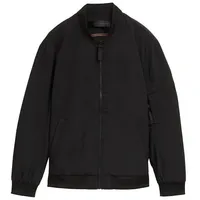 Tom Tailor Regular Fit Bomberjacke mit Druckknopftaschen, Black, L