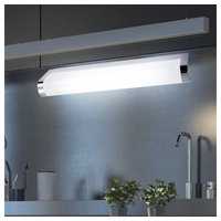 etc-shop Unterschrankleuchte, Leuchtmittel inklusive, Warmweiß, LED Unterbauleuchte verchromt Küchenlampe Schrankleuchte Unterbaulampe silberfarben