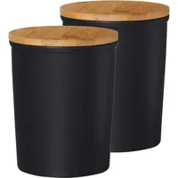 Ritzenhoff & Breker Jasper Vorratsdose 1,8 l schwarz 2er