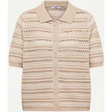 Cecil Cardigan mit Polokragen Beige L