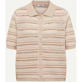 Cecil Cardigan mit Polokragen Beige L
