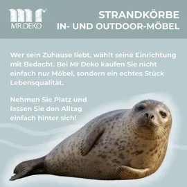 Mr. Deko Gartenbank Herz 120 x 94 x 60 cm Braun
