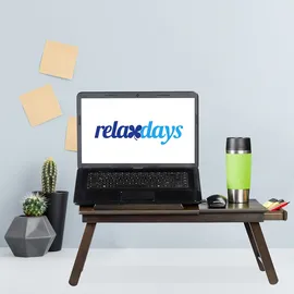 Relaxdays Laptoptisch dunkelbraun