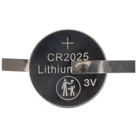 AccuCell CR2025 Lithium Marken Batterie mit Lötfahnen in Z-Form