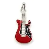 Onwomania E-Gitarre Rot aus Metall Gitarre Instrument Funny USB Stick 64 GB USB 2.0 Speicherstick USB-Datenträger