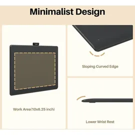 Huion Inspiroy Frego M L610 Grafiktablett - Schwarz