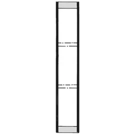 Kerkmann Steckregal Stahl 190x50 cm schwarz
