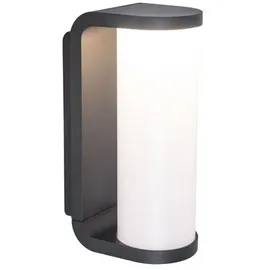 Lutec Außenwandleuchte Aluminium 7x20 cm inkl. Bewegungsmelder schwarz