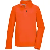 KILLTEC Jungen Fleeceshirt mit Stehkragen und Reißverschluss KSW 248 BYS FLC SHRT, dunkelorange, 140, 43382-000