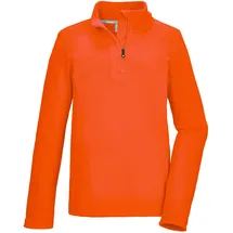 KILLTEC Jungen Fleeceshirt mit Stehkragen und Reißverschluss KSW 248 BYS FLC SHRT, dunkelorange, 140, 43382-000