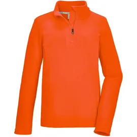 KILLTEC Jungen Fleeceshirt mit Stehkragen und Reißverschluss KSW 248 BYS FLC SHRT, dunkelorange, 140, 43382-000