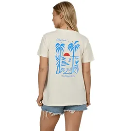 Salty Crew Geo Palm Bf T-Shirt off white Gr. M