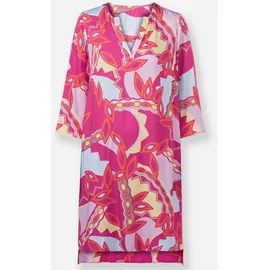 Heine Etuikleid Druckkleid Mehrfarbig Orange 44
