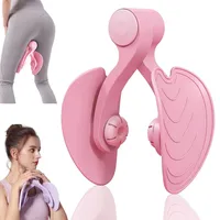 Beckenbodentrainer Beintrainer, Trainingsgerät für Weibliches Gesäß, Trimmer-Innenschenkel, Arm-Bein-Trainer, Beinpresse für Postpartum Korrektur Gesäß Beinarm Brust ​Arm und Beintrainer (Rosa)