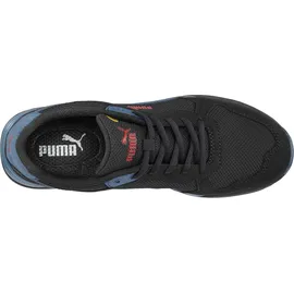 Puma Sicherheitsschuhe, Frontside Black/Blue LOW Sicherheitshalbschuh S1P (S1P, 44
