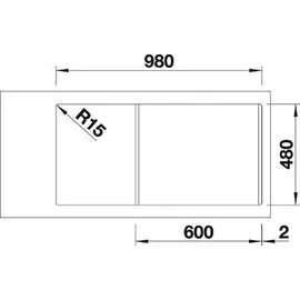 Blanco Sona XL 6 S weiß + Handbetätigung