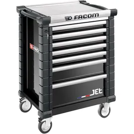 FACOM Werkstattwagen 7 Schubladen Aluminium/Stahl schwarz