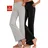 VIVANCE Jazzpants mit leicht ausgestelltem Bein Grau/Schwarz 32/34