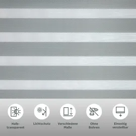 Bruno Banani Doppelrollo KIAN 70 x 150 cm grau