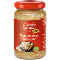 Bamboo Garden - Mungbohnenkeimlinge | Küchenfertiges Gemüse für Wok-Gerichte | Vegan | 180 g (Abtropfgewicht) im Glas