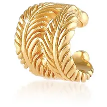 Elli Ohrringe 925 Sterling Silber Feder in Gold | Gr.: onesize