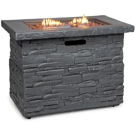 Blumfeldt Anafi Gas-Feuerstelle, 40.000BTU/13kW, Abdeckung, Edelstahlbrenner,