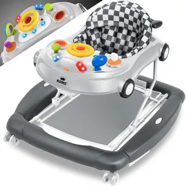 Kidiz KIDIZ® 4in1 Lauflernhilfe Babywalker Spiel- und Lauflernwagen Gehfrei - Schaukelfunktion Babywippe mit Rollen, Licht, Musik ,Spielecenter Esstisch Laufstuhl Laufhilfe babys ab 6 Monaten Klappbar
