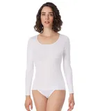 SCHIESSER Longsleeve mit Rundhalsausschnitt Modell Luxury Weiss, 38