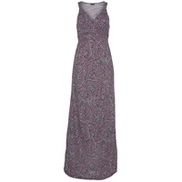 LASCANA Maxikleid, mit Paisleymuster und verstellbarem Ausschnitt, Sommerkleid, lila