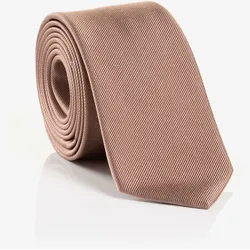 Krawatte MONTI "RAUL", Damen, braun (camel), Seide, Krawatten, aus reiner Seide mit edler Twill-Struktur – 7 cm breit