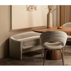 BePureHome Bank »Zone« - 160x52x60cm - beige - Polyester