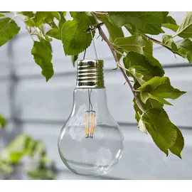 Dehner Solar-Glühbirnen, ca. Ø10/H17 cm, 5er-Set, transparent