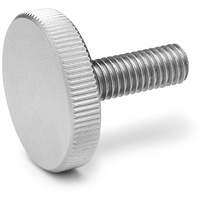 Ganter norm 653-M8-20-NI Flache Rändelschrauben Edelstahl