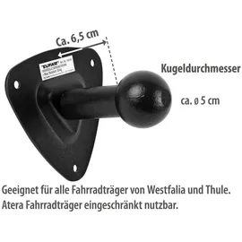 Eufab Fahrradträger-Wandhalterung 16418 schwarz