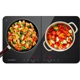 Ciarra Doppel Induktionskochplatte Mobil Tragbares Induktionskochfeld 3500W CBTIH2-OW