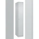 C+P Spind Classic PLUS, 1 Abteil, HxBxT 185x30x50cm, Zylinderschloss, Hellgrau/Hellgrau von PROREGAL