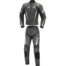 BÜSE Imola Damen Motorrad Lederkombi, schwarz/weiß, 36