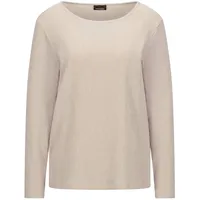 GOLDNER Kurzgröße: Langarm Melange Jersey-Oberteil in beige, | Gr.: 23