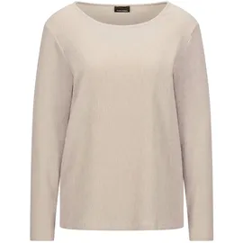 GOLDNER Kurzgröße: Langarm Melange Jersey-Oberteil in beige, | Gr.: 23