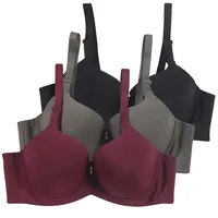 CSKJ V Ausschnitt BH Damen ohne bügel Softschalen Bustier Damen High Elastizität BH ohne bügel mit zusätzlicher BH-Verlängerung - 105C