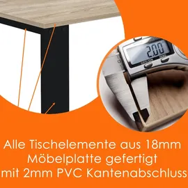 AKKE Sonoma 70 x 75 x 40 cm schwarz