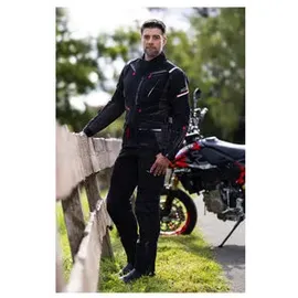 BÜSE Open Road III Textiljacke schwarz/rot, 52