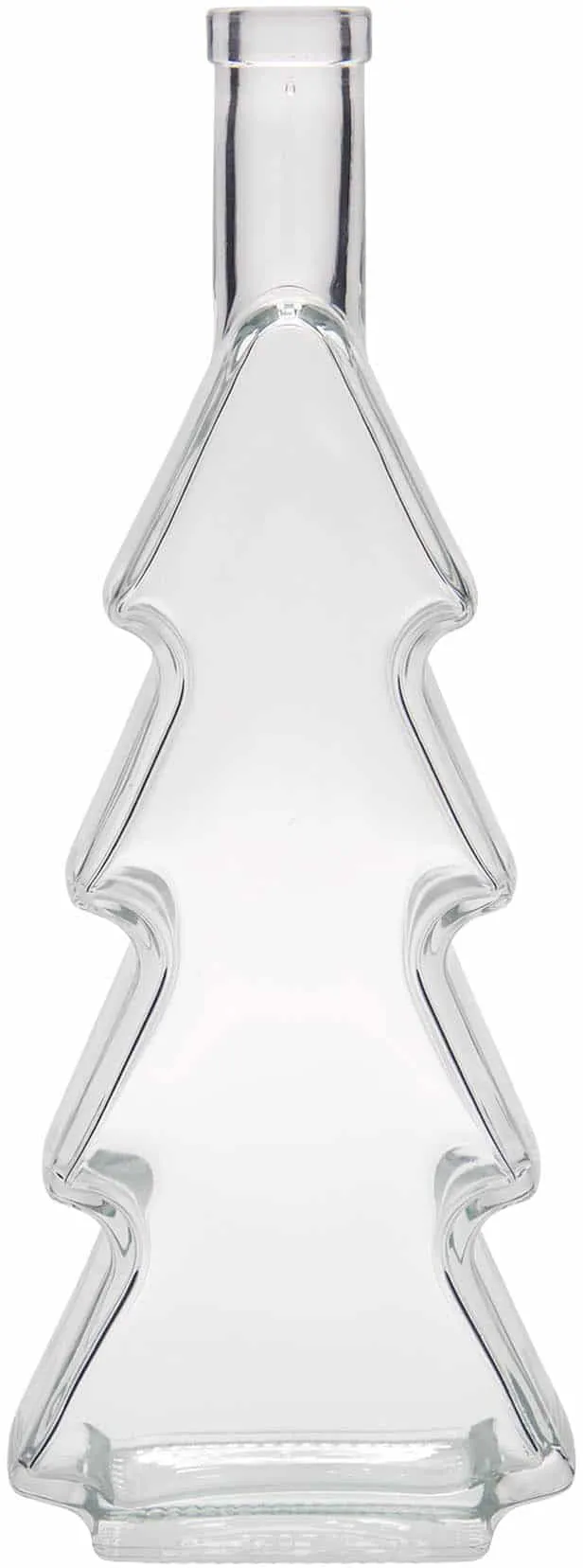 Botella de vidrio 'Árbol de Navidad' de 500 ml, boca: corcho