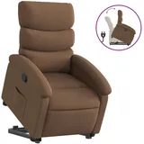 vidaXL Relaxsessel mit Aufstehhilfe Braun Stoff - Braun