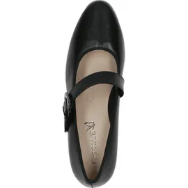 CAPRICE Pumps aus Leder mit Riemen, Schwarz 40 EU