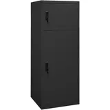 vidaXL Sattelschrank Anthrazit 53x53x140 cm Stahl